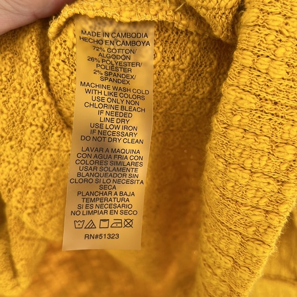 Two by Vince Camilo yellow cardigan Size M - Picture 4 of 5